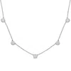 Mimi & Max 2 1/4 Ct Dew Created Moissanite Yard Necklace In Sterling Silver In White