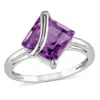 Mimi & Max 2 1/4ct Tgw Amethyst Fashion Ring Sterling Silver In Purple