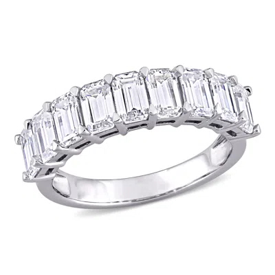Mimi & Max 2 3/4ct Dew Created White Moissanite Semi-eternity Ring 10k White Gold