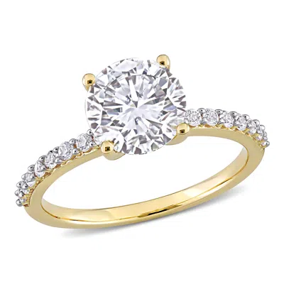 Mimi & Max 2 3/4ct Tgw Created White Sapphire Solitaire Engagement Ring In 10k Yellow Gold