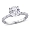 Mimi & Max 2 3/4ct Tgw Created White Sapphire Solitaire Ring In 10k White Gold In Silver