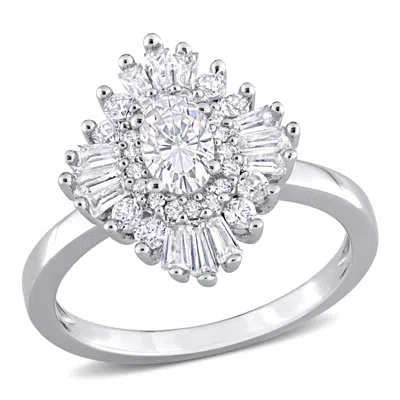 Mimi & Max 2 3/8 Ct Tgw Created White Sapphire Floral Ring In Sterling Silver
