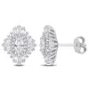 Mimi & Max 2 7/8 Ct Tgw Created White Sapphire Starburst Earrings In Sterling Silver In White