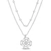 Mimi & Max 2-strand Ball Bead Chain Necklace In Sterling Silver, 19 In In White