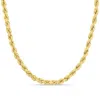 Mimi & Max 24 Inch Rope Chain Necklace In 14k Yellow Gold (4mm) In Gold