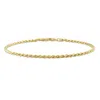 Mimi & Max 2.2mm Rope Chain Bracelet In Yellow Silver-9 In In Yellow
