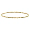 Mimi & Max 2.2mm Rope Chain Bracelet In Yellow Plated Sterling Silver - 7.5 In In Yellow