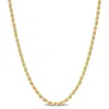 Mimi & Max 2.2mm Rope Chain Necklace In Yellow Plated Sterling Silver - 18 In In Yellow