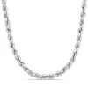 MIMI & MAX 24 INCH ROPE CHAIN NECKLACE IN STERLING SILVER WITH LOBSTER CLASP (5MM)