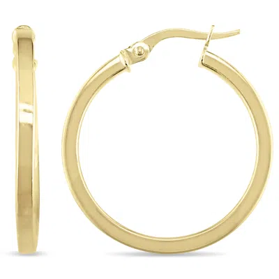 Mimi & Max 24mm Hoop Earrings In 10k Yellow Gold
