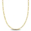 Mimi & Max 2.5mm Figaro Link Chain Necklace In 10k Yellow Gold, 18 In In Gold