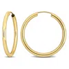 Mimi & Max 25mm Hoop Earrings In 14k Yellow Gold In Gold