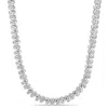 Mimi & Max 2ct Tw Diamond Twist Tennis Necklace In Sterling Silver In Silver