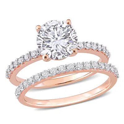 Mimi & Max 3 1/10ct Tgw Created White Sapphire Brial Ring Set In 10k Rose Gold