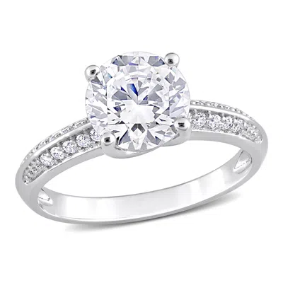 Mimi & Max 3 4/5ct Tgw Cubic Zirconia Engagement Ring In Sterling Silver In White