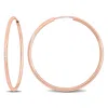 Mimi & Max 30mm Hoop Earrings In 14k Rose Gold In Gold
