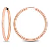 Mimi & Max 30mm Hoop Earrings In 14k Rose Gold In Gold