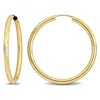 Mimi & Max 30mm Hoop Earrings In 14k Yellow Gold In Gold