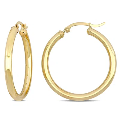 Mimi & Max 32mm Hoop Earrings In 10k Yellow Gold