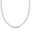 Mimi & Max 33 Ct Tgw Created White Sapphire Tennis Necklace In Yellow Plated Sterling Silver In Yellow
