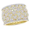 Mimi & Max 3/4ct Tw Diamond Filigree Ring 14k Yellow Gold In White