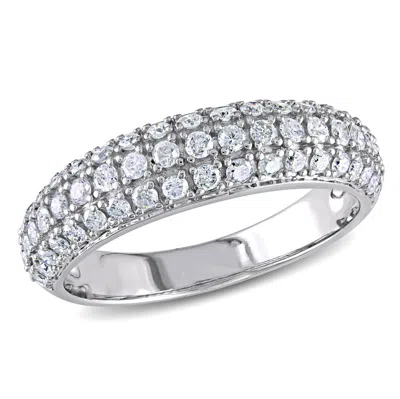 Mimi & Max 3/4ct Tw Triple Row Diamond Anniversary Band 10k White Gold