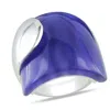 Mimi & Max 35ct Tgw Blue Simulated Cat Eye Ring Sterling Silver In Blue