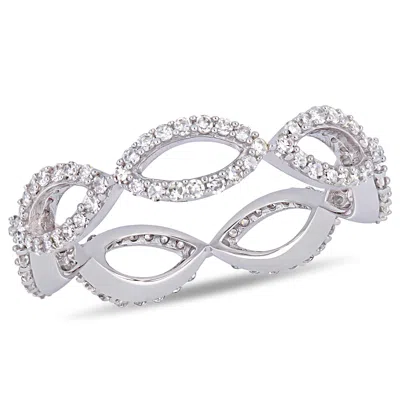 Mimi & Max 3/5ct Tw Diamond Infinity Ring 14k White Gold In Silver