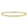 Mimi & Max 3.5mm Polished Paperclip Chain Bracelet In Yellow Plated Sterling Silver - 7.5 In In Yellow