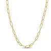 Mimi & Max 3.5mm Polished Paperclip Chain Necklace In Yellow Silver-16 In In Gold