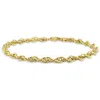 Mimi & Max 3.7mm Singapore Chain Bracelet In Yellow Silver-7.5 In In Gold