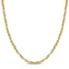 Mimi & Max 3.7mm Singapore Chain Necklace In Yellow Silver-18 In In Yellow