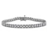 Mimi & Max 3ct Tw Diamond Tennis Bracelet In Sterling Silver In White