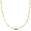 Mimi & Max 3mm Heart Link Necklace In Yellow Plated Sterling Silver - 16 In. In Yellow