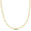 Mimi & Max 3mm Heart Link Necklace In Yellow Plated Sterling Silver - 16 In. In Yellow