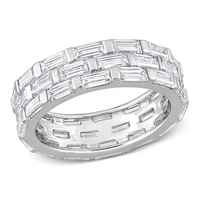 Mimi & Max 4 5/8ct Dew Created Moissanite Triple Band Ring Sterling Silver In White