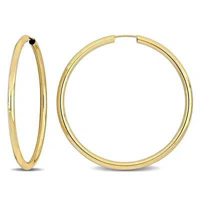 Mimi & Max 40mm Hoop Earrings In 14k Yellow Gold