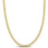 Mimi & Max 4.1mm Curb Chain Necklace In 14k Yellow Gold, 20 In In Yellow