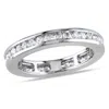 Mimi & Max 4/5ct Tw Channel Set Diamond Eternity Ring 14k White Gold In White