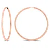 Mimi & Max 50mm Hoop Earrings In 14k Rose Gold In Gold