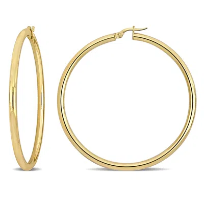 Mimi & Max 57.5mm Hoop Earrings In 14k Yellow Gold