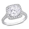 Mimi & Max 5ct Tgw Halo Cubic Zirconia Engagement Ring In Sterling Silver In Silver