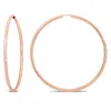 Mimi & Max 60mm Hoop Earrings In 14k Rose Gold In Gold