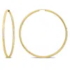 Mimi & Max 60mm Hoop Earrings In 14k Yellow Gold In Gold