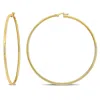 Mimi & Max 64.5mm Hoop Earrings In 10k Yellow Gold In Gold
