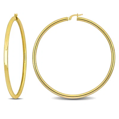 Mimi & Max 65mm Hoop Earrings In 14k Yellow Gold