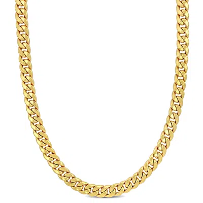 Mimi & Max 6.6mm Curb Chain Necklace In 10k Yellow Gold, 24 In