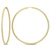 Mimi & Max 70mm Hoop Earrings In 14k Yellow Gold In Gold