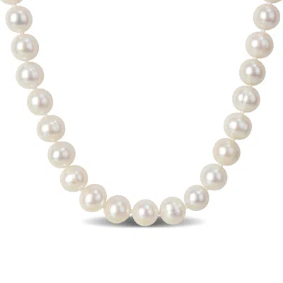 Mimi & Max 7.5-8mm Cultured Freshwater Pearl Strand With Sterling Silver Clasp In White