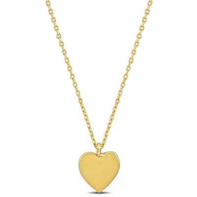 Mimi & Max Child Heart Pendant With Chain In 14k Yellow Gold - 17 In